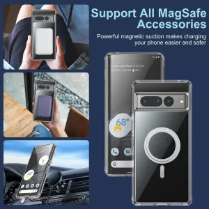 TRANSPARENT MAGSAFE Kryt pre Google Pixel 8 Pro priehľadný