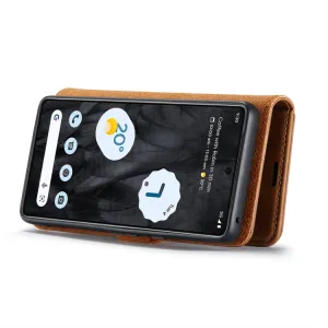 DG.MING Peňaženkový obal 2v1 Google Pixel 8 Pro hnedý