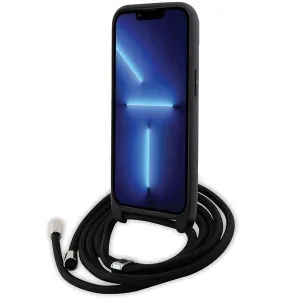 KARL LAGERFELD CROSSBODY Ochranný kryt so šnúrkou pre Apple iPhone 15