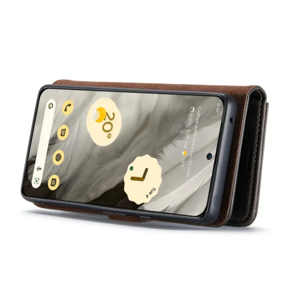 DG.MING Peňaženkový obal 2v1 Google Pixel 8 šedý