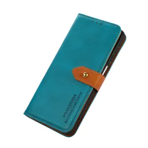 KHAZNEH DUAL-COLOR Peňaženkový kryt pre Motorola Edge 40 modrý