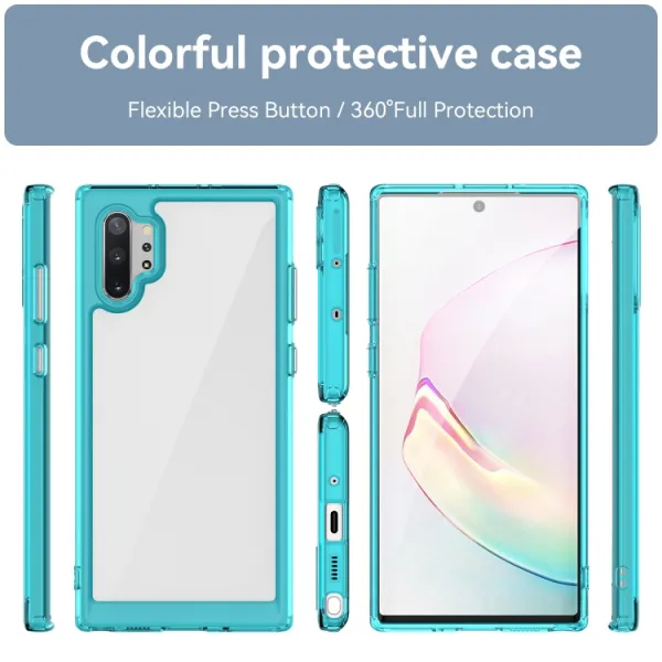 CRYSTAL Ochranný kryt pre Samsung Galaxy Note 10+ tyrkysový