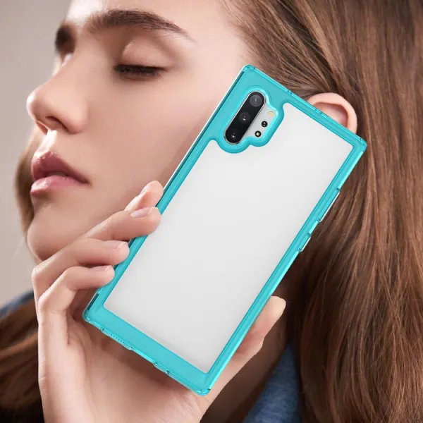 CRYSTAL Ochranný kryt pre Samsung Galaxy Note 10+ tyrkysový