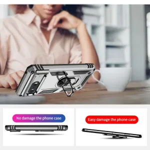 RING Obal s držiakom pre Google Pixel 8 strieborný