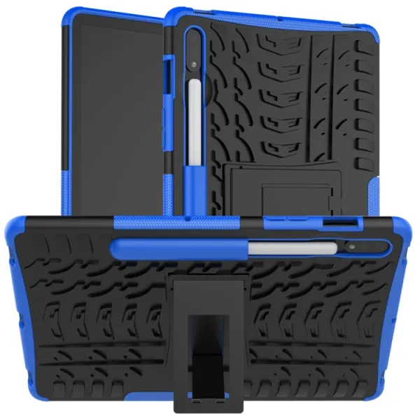 STAND Extra odolný obal Samsung Galaxy Tab S9 / S7 / S8 modrý
