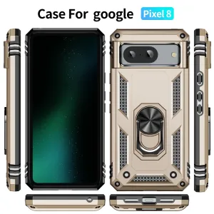 RING Obal s držiakom pre Google Pixel 8 zlatý