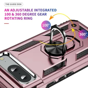 RING Obal s držiakom pre Google Pixel 8 ružový