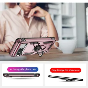 RING Obal s držiakom pre Google Pixel 8 ružový