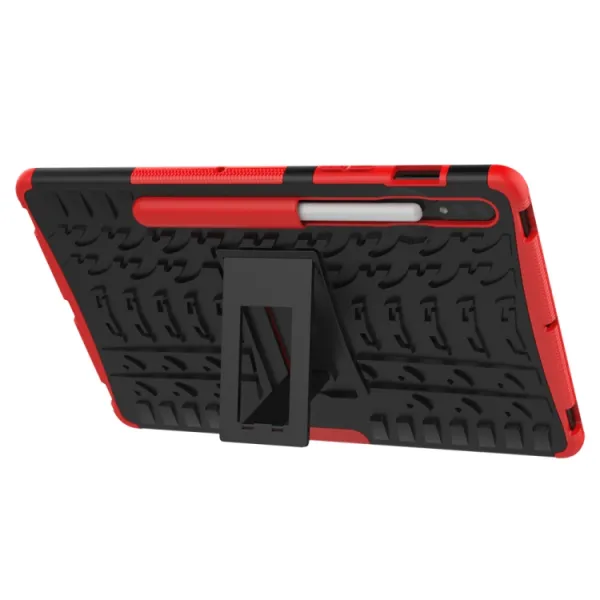 STAND Extra odolný obal Samsung Galaxy Tab S9 / S7 / S8 červený