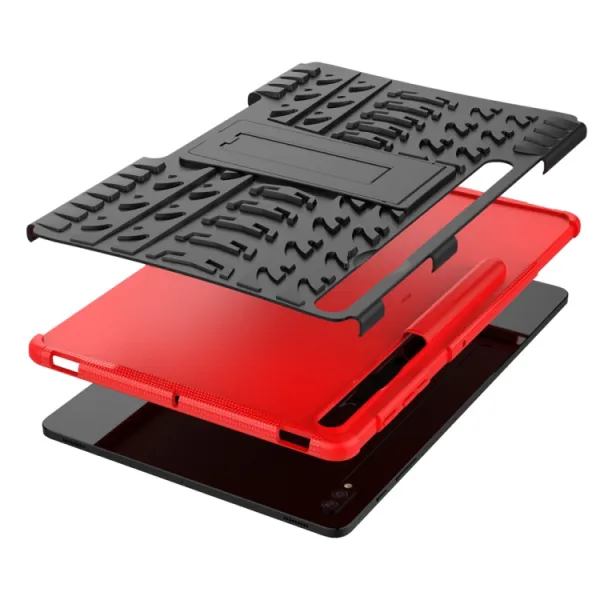 STAND Extra odolný obal Samsung Galaxy Tab S9+ / S10+ červený