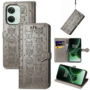 ART Peňaženkový kryt OnePlus Nord 3 5G ANIMALS šedý