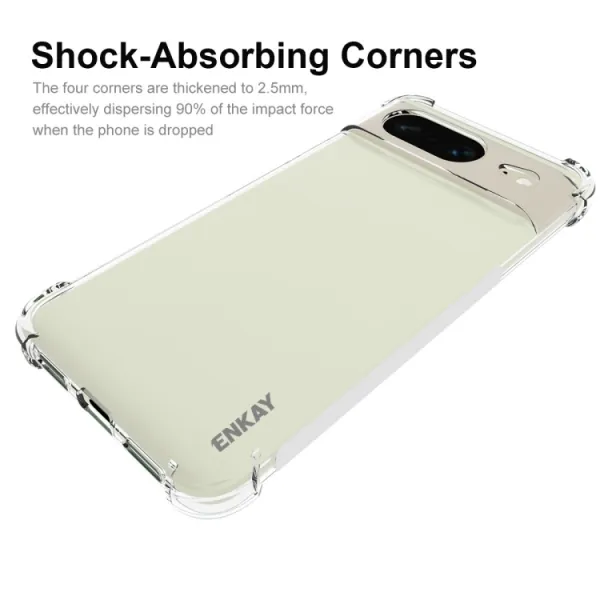 ENKAY AIRBAG Extra odolný kryt Google Pixel 8 priehľadný