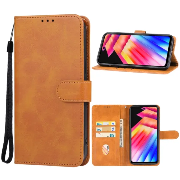 SMOOTH Peňaženkové puzdro pre Infinix Hot 30 hnedé