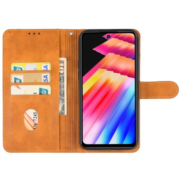 SMOOTH Peňaženkové puzdro pre Infinix Hot 30 hnedé