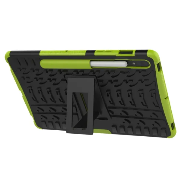 STAND Extra odolný obal Samsung Galaxy Tab S9 / S7 / S8 zelený