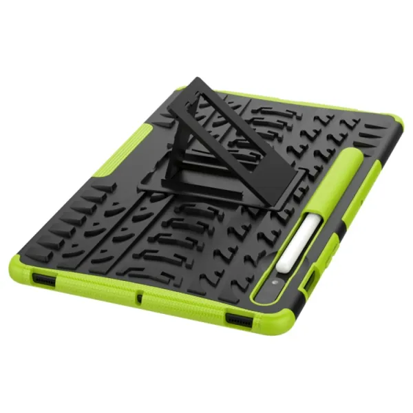 STAND Extra odolný obal Samsung Galaxy Tab S9 / S7 / S8 zelený