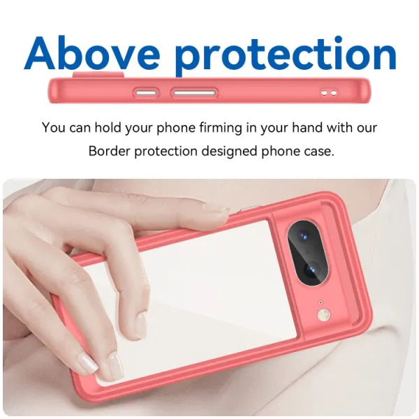 CRYSTAL Ochranný kryt pre Google Pixel 8 červený