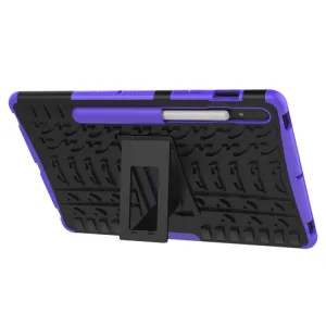 STAND Extra odolný obal Samsung Galaxy Tab S9 / S7 / S8 fialový