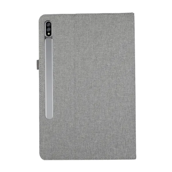 FABRIC Zaklápací obal pre Samsung Galaxy Tab S9 Ultra / Tab S10 Ultra šedý