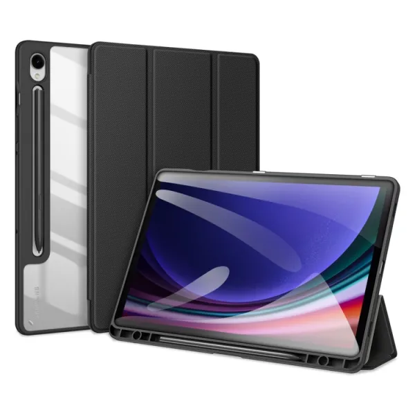 DUX TOBY Flipové puzdro pre Samsung Galaxy Tab S9 FE / Tab S10 FE / Tab S10 Lite čierne