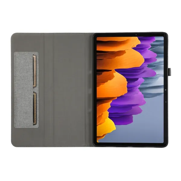 FABRIC Zaklápací obal pre Samsung Galaxy Tab S9 Ultra / Tab S10 Ultra šedý