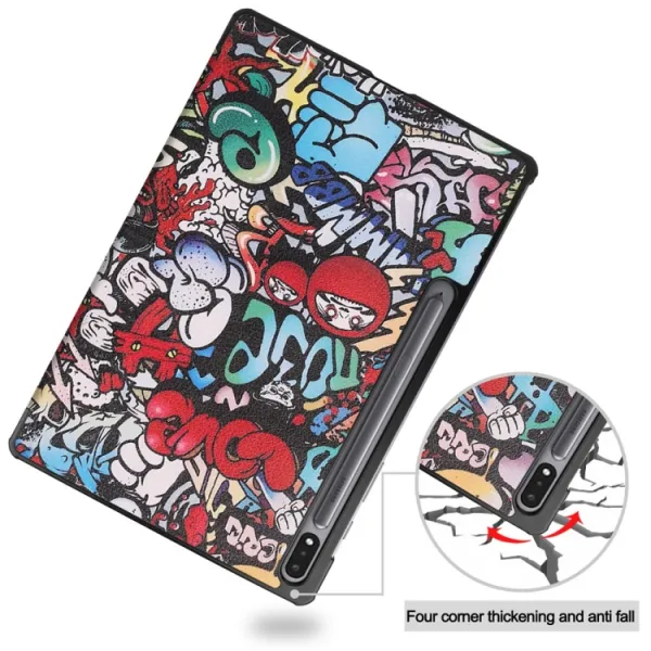 ART Zaklápacie puzdro pre Samsung Galaxy Tab S9 GAFFITI