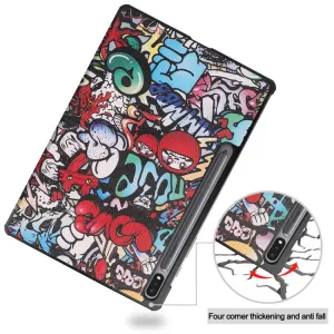 ART Zaklápacie puzdro pre Samsung Galaxy Tab S9 GAFFITI