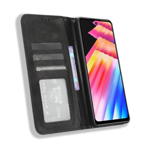 BUSINESS Peňaženkový kryt pre Infinix Hot 30 čierny