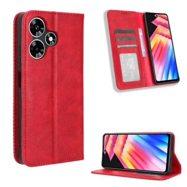 BUSINESS Peňaženkový kryt pre Infinix Hot 30 červený