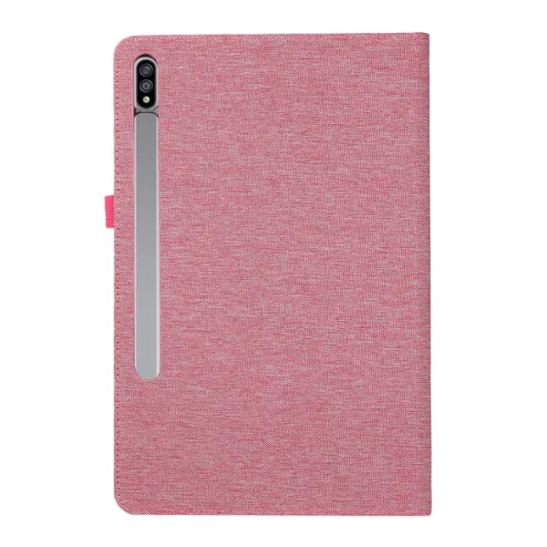 FABRIC Zaklápací obal pre Samsung Galaxy Tab S9 Ultra / Tab S10 Ultra ružový