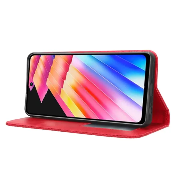 BUSINESS Peňaženkový kryt pre Infinix Hot 30 červený