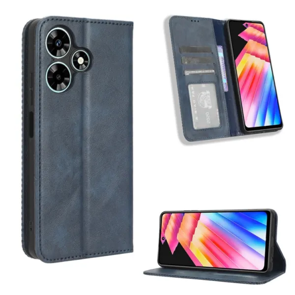 BUSINESS Peňaženkový kryt pre Infinix Hot 30 modrý