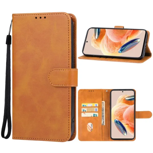 SMOOTH Peňaženkové puzdro pre Xiaomi Redmi Note 12 Pro hnedé