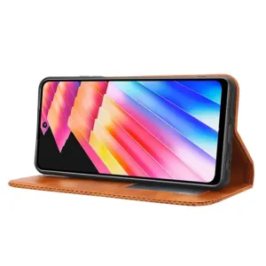 BUSINESS Peňaženkový kryt pre Infinix Hot 30 hnedý