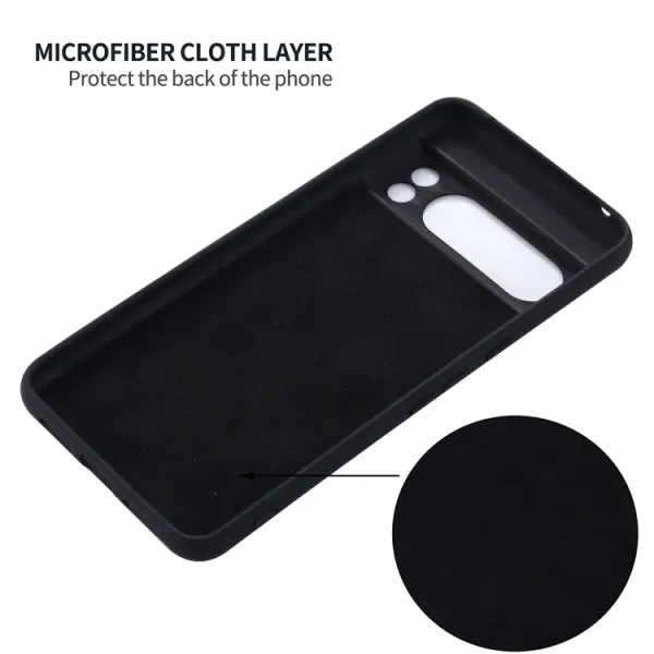 RUBBER Ochranný kryt pre Google Pixel 8 Pro čierny