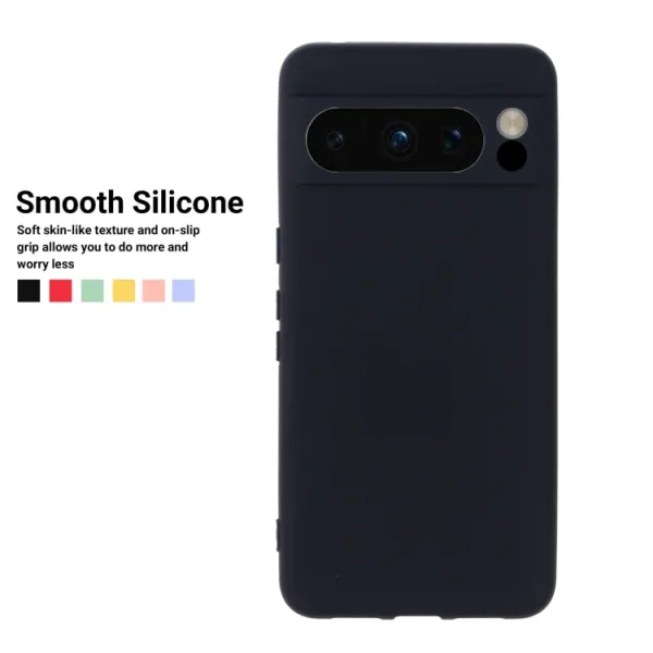RUBBER Ochranný kryt pre Google Pixel 8 Pro čierny