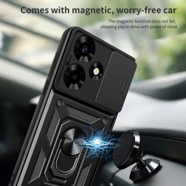 RING CAMERA Kryt s držiakom pre Infinix Hot 30 modrý