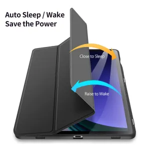DUX TOBY Flipové puzdro pre Samsung Galaxy Tab S9 FE / Tab S10 FE / Tab S10 Lite čierne