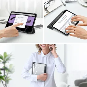 DUX TOBY Flipové puzdro pre Samsung Galaxy Tab S9 FE / Tab S10 FE / Tab S10 Lite čierne