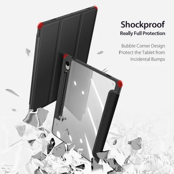 DUX TOBY Flipové puzdro pre Samsung Galaxy Tab S9 FE / Tab S10 FE / Tab S10 Lite čierne