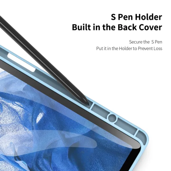 DUX TOBY Flipové puzdro pre Samsung Galaxy Tab S9 FE+ modré