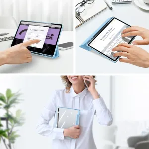 DUX TOBY Flipové puzdro pre Samsung Galaxy Tab S9 FE+ modré