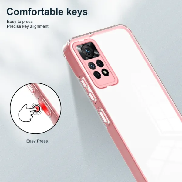 CRYSTAL Ochranný kryt pre Xiaomi Redmi Note 12 Pro ružový
