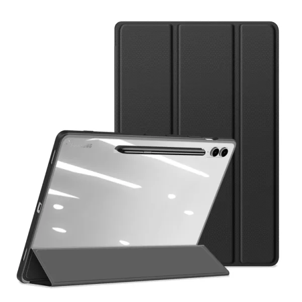 DUX TOBY Flipové puzdro pre Samsung Galaxy Tab S9 FE+ čierne
