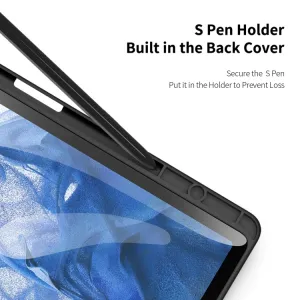 DUX TOBY Flipové puzdro pre Samsung Galaxy Tab S9 FE+ čierne