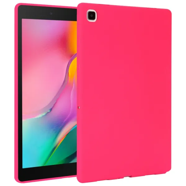 RUBBER Ochranný kryt pre Samsung Galaxy Tab A 8.0 2019 (T290/T295) neónovo ružový