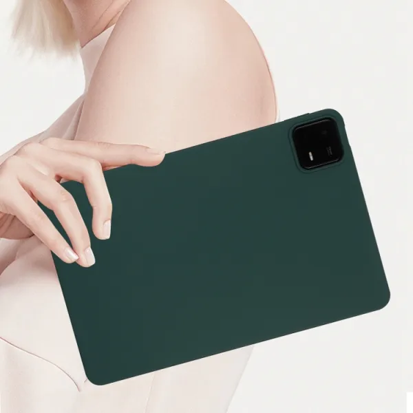 RUBBER Ochranný kryt pre Xiaomi Pad 6 / Pad 6 Pro tmavozelený