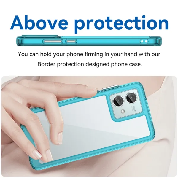 CRYSTAL Ochranný kryt pre Motorola Moto G84 5G tyrkysový