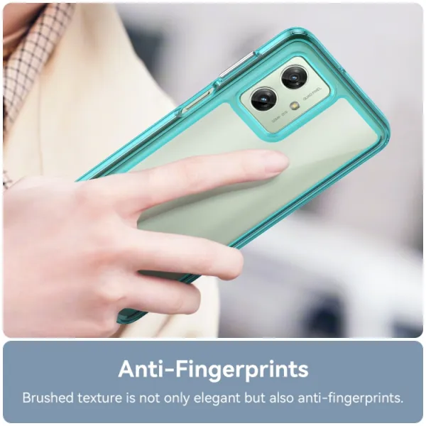 CRYSTAL Ochranný kryt pre Motorola Moto G54 tyrkysový