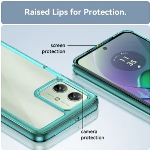 CRYSTAL Ochranný kryt pre Motorola Moto G54 tyrkysový